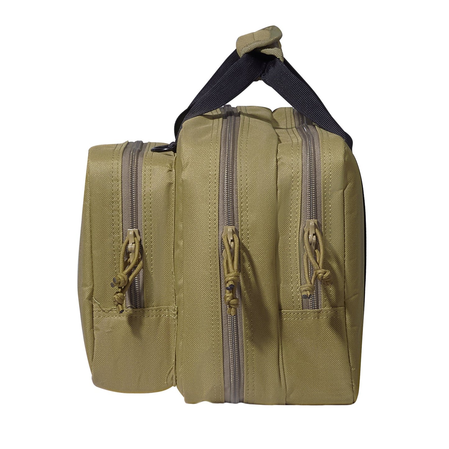 Range Bag For 2 Pistols Tactical Gun Bag 2 Built-in Pistol Bags Brown，Range Bag For Handguns Gun Case Bag With Lockable Zipper For Shooting Range Outdoor Hunting